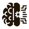 Ai Brain Chip Icon Vector Glyph Illustration