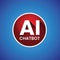 AI Chatbot - artificial intelligence button sign