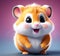 AI-Crafted Hamster Delight: Detailed 3D Beauty