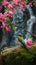 AI creates clear images of Blue-tailed bee-eater, bee-eater, Merops philippinus, birds