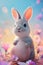 AI creates images of Easter Day, easter bunny.