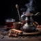 AI creates images of how to brew tea or coffee that is mixed with herbs and spices to make it more fragrant.