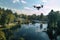 ai drone performing aerial surveillance