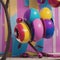 AI generated 3D realistic image consisting of vividly colorful toys against an equally colorful background