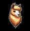 Ai generated alpaca mascot, fluffy adorable llama