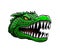 Ai generated angry alligator crocodile head mascot