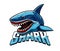 Ai generated angry shark animal mascot, predator