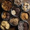 AI generated assortment of delicious cookies