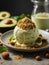 AI generated Avocado Delight, Gourmet Dessert Photography