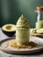 AI generated Avocado Delight, Gourmet Dessert Photography