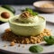 AI generated Avocado Delight, Gourmet Dessert Photography