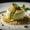 AI generated Avocado Delight, Gourmet Dessert Photography