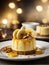 AI generated, Capturing the Artistry of Caramelized Banana Cheesecake