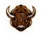 AI generated cartoon bison buffalo mascot for team