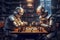 AI-Generated Chess: Two Robots Engage in a Strategic Battle