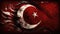 AI generated creative turkey flag making