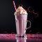 AI generated digital art of a delicious milkshake
