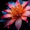 AI generated digital art of a dewy flower