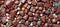 Ai Generated, Generative Ai, Top view stack pile of various kind of colorful chocolate cacao candies, mixed flavor, bitter and