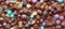 Ai Generated, Generative Ai, Top view stack pile of various kind of colorful chocolate cacao candies, mixed flavor, bitter and