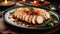 AI generated Gourmet Mastery, Chicken Teppanyaki Delight