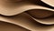 AI generated illustration of an abstract 3d background in a sandy-hued color and curved shape