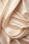 AI generated illustration of a beige satin wrinkled fabric