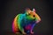 AI generated illustration of a colorful mouse