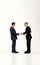 AI generated illustration of a couple of businessmen handshaking