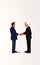 AI generated illustration of a couple of businessmen handshaking
