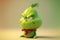 AI generated illustration of a cute funny 3D green Grinch character