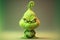 AI generated illustration of a cute funny 3D green Grinch character