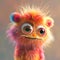 AI generated illustration of a delightful little creature with a fluffy coat