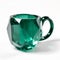 AI generated illustration of an elegant mug crafted from a single piece of jade