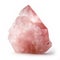 AI-generated illustration of An immense rose quartz with a subtle hint of red adorning its surface