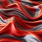 AI generated illustration of A luxurious silk fabric in a two-tone pattern of red and gray