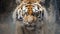 AI generated illustration of a majestic Bengal tiger