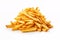 AI generated illustration of a pile of French fries on a white background