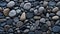 AI generated illustration of a pile of pebbles as a background