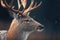 AI generated illustration of the portrait of the deer.
