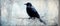 AI generated illustration of a raven sitting on a branch