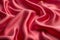 AI generated illustration of red silk fabric with elegant folds and dramatic shadow