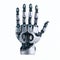 AI generated illustration of a robotic hand showcasing the intricate mechanics of modern robotics