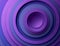 AI generated illustration of a series of concentric circles with varying shades of purple