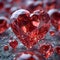 AI generated illustration of A stunning heart-shaped diamond with extraordinary size and brilliance