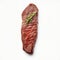 AI-generated illustration of a succulent steak garnished with fresh rosemary