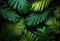 AI generated illustration of a vibrant assortment of green foliage