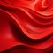AI-generated illustration of a vivid red background composed of flowing smooth silk