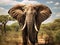 Ai Generated illustration Wildlife Concept of Africa Elephant