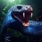 Ai Generated illustration Wildlife Concept of Attacking rat snake